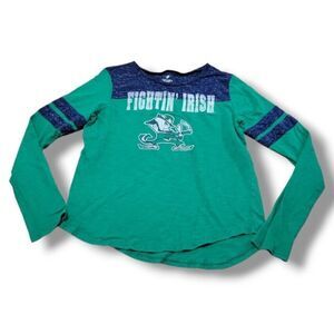 Notre Dame Shirt Size Large By Colosseum Long Sleeve Fightin' Irish Graphic Tee